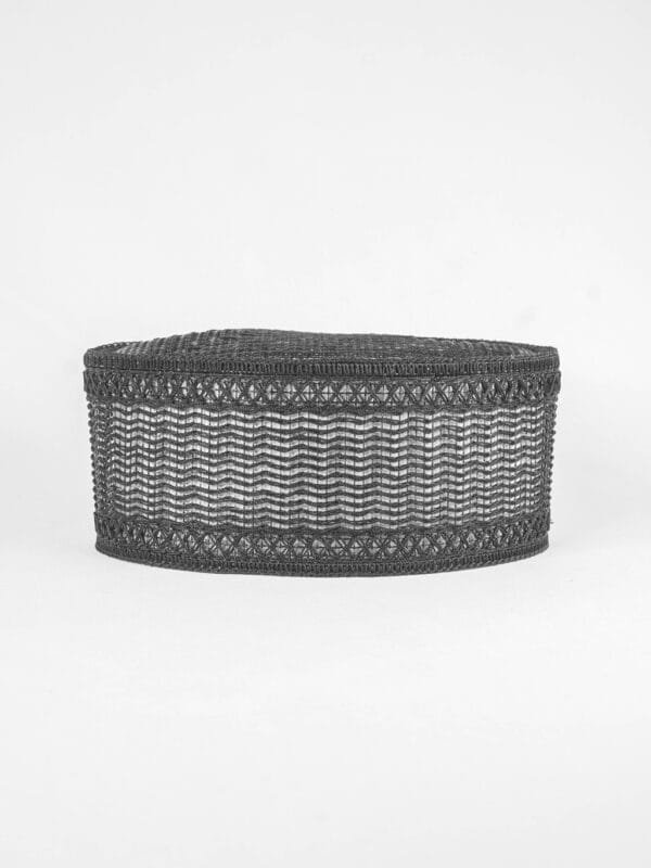 P04-M1-P-8 005 hitam Peci Rajut Handmade P04M1P