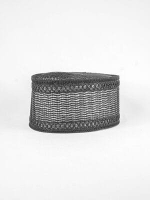 P04-M1-P-8 006 hitam Peci Rajut Handmade P04M1P